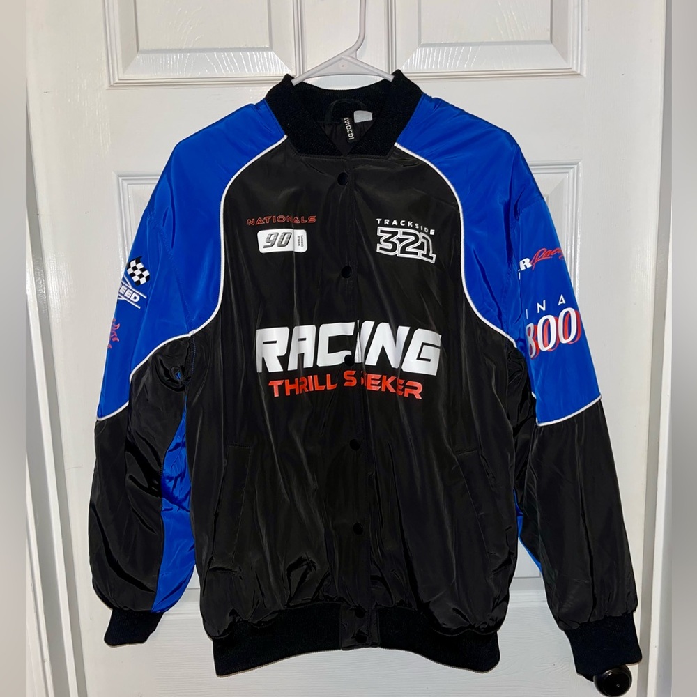 SHEIN Racing button up jacket XS